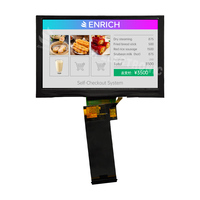 Modul Layar LCD TFT IPS ENH Enrich 5 Inci Resolusi Tinggi 800x480 Layar Sentuh Antarmuka RGB Lampu Latar Putih Area Aktif