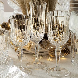 Classique rétro en relief gravé verre à vin verres à pied épaissi diamant gobelet <span class=keywords><strong>Transparent</strong></span> gobelet à boire pour Champagne - Product Image 2
