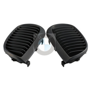 Rejilla de parachoques delantero BMW E87, negro mate, entrada de aire de una sola línea, para la serie 1 de 2004 a 2007, plástico ABS - Product Image 2