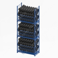 Présentoir de rangement de pneus de camion, porte-palette de pneus de camion
