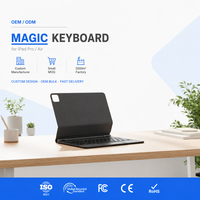 Nouveau clavier magique pour iPad Air 4/5 2022, sans fil, rétroéclairage RVB, pavé tactile, 3 touches, support magnétique, interface USB Type-C