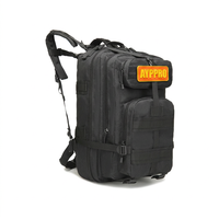 Sac à dos tactique de randonnée AYPPRO 35L avec support de cadre externe, sac à dos en nylon imperméable camouflage pour le trekking et le camping