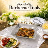 Panier de cuisson pour légumes en acier inoxydable personnalisé avec trous de drainage, fabrication directe usine