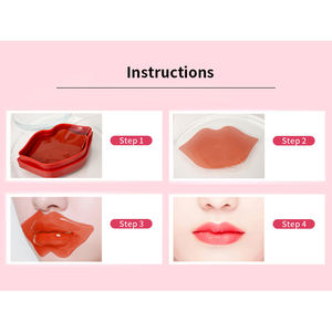 Bio Bio Kollagen Kristall Lip <span class=keywords><strong>Mask</strong></span> mit Vitamin C Feuchtigkeit creme Blatt für Facelift ing Aloe Vera Goldblatt-Komprimiert im Angebot - Product Image 5