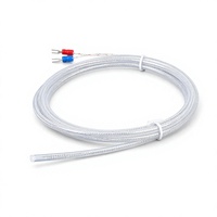 Sonde de température à thermocouple de type K PT100 avec revêtement PTFE, étanche, résistante aux acides et aux alcalis, pour l'électrodéposition chimique