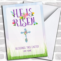 Cartes de Pâques religieuses avec motif croix pour événements paroissiaux – Commande en gros