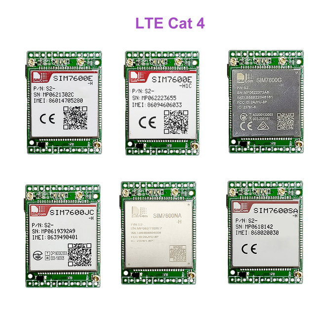 SIMCom SIM7600 LTE Cat 1 SIM7600-H LTE Cat 4 Module SIM7600G SIM7600SA SIM7600E Core Board With GNSS GPS for IoT Industry
