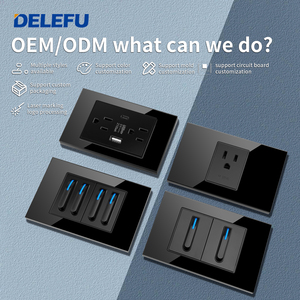 Direkt ab Werk US-Wand schalter buchse USB Typ-C-Schnell ladegerät American Mexico schwarz Steckdose aus gehärtetem Glas - Product Image 5