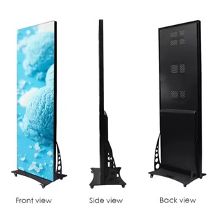 Écran d'affichage LED vertical pliable P2.0, étanche IP65, luminosité 500 cd, argenté, pour usage intérieur, éducation et centres commerciaux - Product Image 6