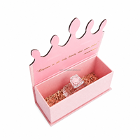 Boîte cadeau personnalisée Kexin en forme de couronne avec paillettes pour parfums, cosmétiques et bijoux