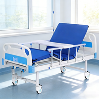 Lit médical manuel 2 fonctions de haute qualité pour patient, vente en gros d'usine, lit d'allongement ABS pour soins infirmiers, usage hospitalier