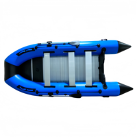 Bateau pneumatique à plancher en aluminium haute capacité pour 14 personnes, idéal pour la pêche en haute mer et les croisières côtières