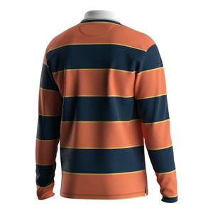 เสื้อโปโลแขนยาวผู้ชายป้องกันริ้วรอย ผสานความทนทาน ความสบาย และความสง่างามอย่างง่ายดาย เสื้อโปโลรักบี้ - Product Image 3