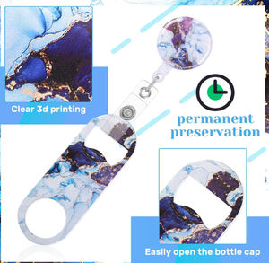 Porte-clés décapsuleur personnalisé en acier inoxydable avec logo gravé au laser et anneau de suspension pour événements promotionnels d'entreprise - Product Image 3