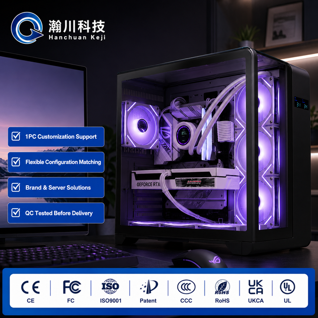 Pro Gamer Station Intel I7 14700K RTX 4070 32G 1TB SSD RGB Water Cooling Customizable Gaming PC Wholesale