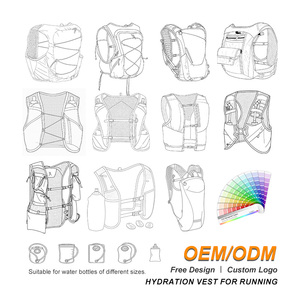 Biểu Tượng Tùy Chỉnh Đường Mòn Chạy Vest Không Thấm Nước Tập Thể Dục Chạy Bộ Vest LED Phản Quang Hydrat Ba Lô Cho Thể Thao Ngoài Trời Đường Mòn Cuộc Đua - Product Image 2
