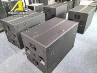 ACTPRO SW221 Double Subwoofer 21 Pouces Équipement Spécial pour Spectacles à Grande Échelle Subwoofer Puissant Double Woofer 18 Pouces
