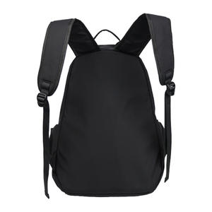 Sac à dos d'école décontracté pour les élèves du collège et du lycée, grande capacité, couleur unie, compartiment pour ordinateur portable, unisexe, noir beige - Product Image 1