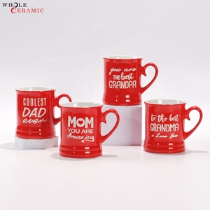 Su misura all'ingrosso a buon mercato prezzo ceramica gres porcellanato <span class=keywords><strong>tazze</strong></span> con manico per insegnanti giorno regali fornitore di fabbrica - Product Image 3