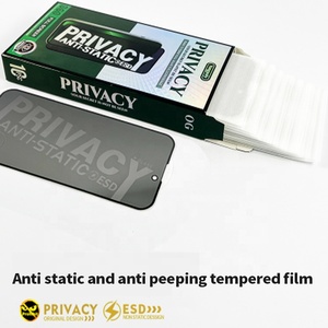 Film de <span class=keywords><strong>protection</strong></span> d'écran anti-espion pour iPhone 11 12 13 14 15 16 Pro Max, confidentialité, anti-statique, <span class=keywords><strong>verre</strong></span> trempé pour téléphone portable - Product Image 2