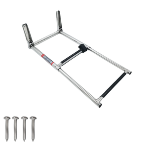 Perahu Stainless Steel 2 langkah perahu lipat Dock Telescoping berenang tangga dek dengan Pedal langkah lebar pagar tangan - Product Image 2