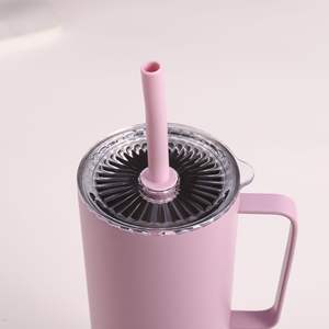 Nuevo Producto 2025, Vaso Térmico de Viaje de Acero Inoxidable de Doble Pared de 32 oz, con Tapa de Plástico y Pajita de Silicona, Portátil - Product Image 2