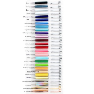 Bolígrafos Multifuncionales de Metal Vacíos Quicksand DIY Personalizables con Varilla de Accesorios de 1.0mm, Creativos, Transfronterizos, Tinta Negra/Azul - Product Image 4