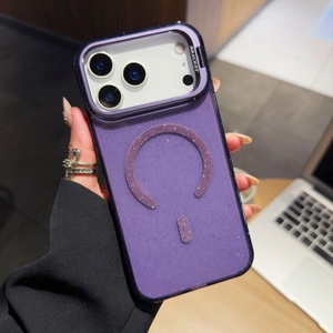 เคสใสแบบมีกลิตเตอร์วิบวับ รองรับการชาร์จไร้สาย แม่เหล็กในตัว สำหรับ iPhone 17 16 14 13 12 11 Pro Max 15 Plus พร้อมขาตั้งเลนส์กล้อง - Product Image 5