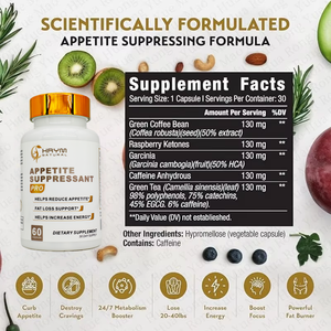 ยาระงับความอยากอาหารแคปซูลลดน้ำหนักสำหรับผู้ชายและผู้หญิงอาหารเสริมเผาผลาญไขมันส่งเสริมการเผาผลาญโลโก้ส่วนตัว - Product Image 2