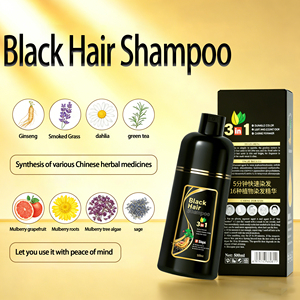 Shampoo Colorante Nero Originale con Olio di Argan per <span class=keywords><strong>Copertura</strong></span> <span class=keywords><strong>Capelli</strong></span> Grigi, Disponibile OEM/Private Label - Product Image 2