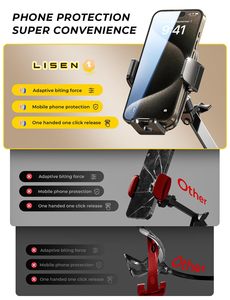 Soporte de Teléfono LISEN Nuevo y Estable para Cama, Soporte de Brazo Largo con Abrazadera Flexible de 360° para Escritorio, Mesa, Cocina, Oficina, Cama y Hogar - Product Image 2