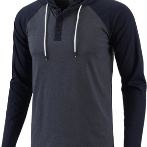 Men's Casual Athletic <b>Workout</b> <b>Hoodie</b> Lightweight Embroidered Jersey Sweatshirt with Long Sleeve and Drawstring - Product Image 6