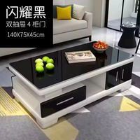 Ensemble de meubles de salon moderne avec meuble TV et table basse avec rangement pour la maison et l'appartement