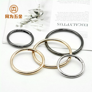 Tongwei Hardware Large Spring Rings Zinc Alloy 3 Inch 2.5 Inch Open End <b>Bag</b> <b>Accessories</b> Jewelry Buckle - Product Image 1
