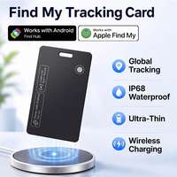 Rastreador Global a través de Apple Find My y Google Find Hub, Etiqueta Portátil Ultrafina con Doble Sistema, Localizador Inteligente para Carteras y Bolsos