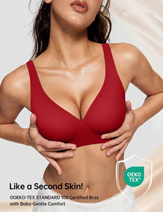 <span class=keywords><strong>Soutien</strong></span>-<span class=keywords><strong>gorge</strong></span> sans couture confortable pour femme, élégant, sans fil, effet liftant, doux, respirant, en gelée, en stock, sexy, col en V, pour un usage quotidien - Product Image 1