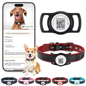 Verstellbares Leder-Hunde halsband Solid Pattern Reflective Buckle Personal isiertes Sicherheits halsband für kleine mittelgroße Hunde Classic - Product Image 1
