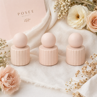 Botella Vacía de Esmalte de Uñas de Vidrio Blanco de Alta Calidad con Tapa Cuadrada Morada Rosa de 12.2ml, Personalizable con Serigrafía, Cierre Sellado, Modelo 40.9G