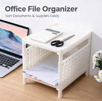 Étagère de rangement de bureau multicouche avec tiroirs pour épices, livres d'enfants, fournitures scolaires et de salle de bain, pour un rangement facile sur le bureau d'étude