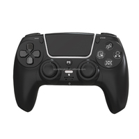 Manette de jeu sans fil P50A avec capteur de mouvement, double vibration, Bluetooth, pour console PS5 Slim Pro/PC/Steam, avec haut-parleur audio 3,5 mm