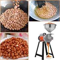 Moulin Électrique Commercial Humide/Sec pour Céréales, Riz, Café, Grains, Aliments pour Animaux, Pâtes de Noix, Beurre de Cacahuète