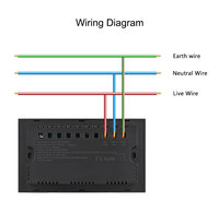 Prise murale intelligente WiFi OCY avec USB Type C, double prise UK10A pour contrôle à distance mobile, interrupteur Tuya Smart Life