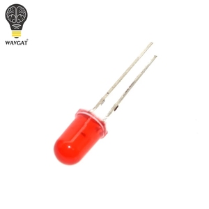 100 Cái 5 Mét Khuếch Tán RED LED Diode DIP Vòng Góc Rộng Thông Qua Lỗ 2 Pin LED Light Emitting Diode Đèn 1.8-2.0V - Product Image 3