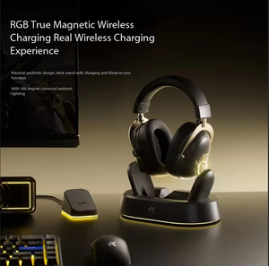 Casque de jeu supra-auriculaire MCHOSE V9 Turbo+ avec transducteur dynamique, annulation active du bruit, autonomie de 20 heures, sans fil magnétique - Product Image 4