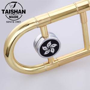Marca China Taishan, cuerpo de latón, laca dorada, tono de Color, trombones tenor Bb - Product Image 2