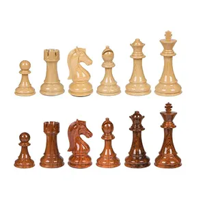 Özel Logo avrupa yüksek kaliteli klasik her türlü satranç tahtası ahşap satranç tahtası oyun seti