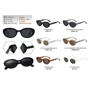Personnaliser créer mon propre design marque de luxe votre propre mens tout noir tendance lunettes de soleil oeil de chat - Product Image 5
