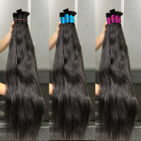 Cheveux humains brésiliens vierges de qualité supérieure, 100 % non traités, alignés sur la cuticule, double épaisseur, extensions de cheveux pour salon