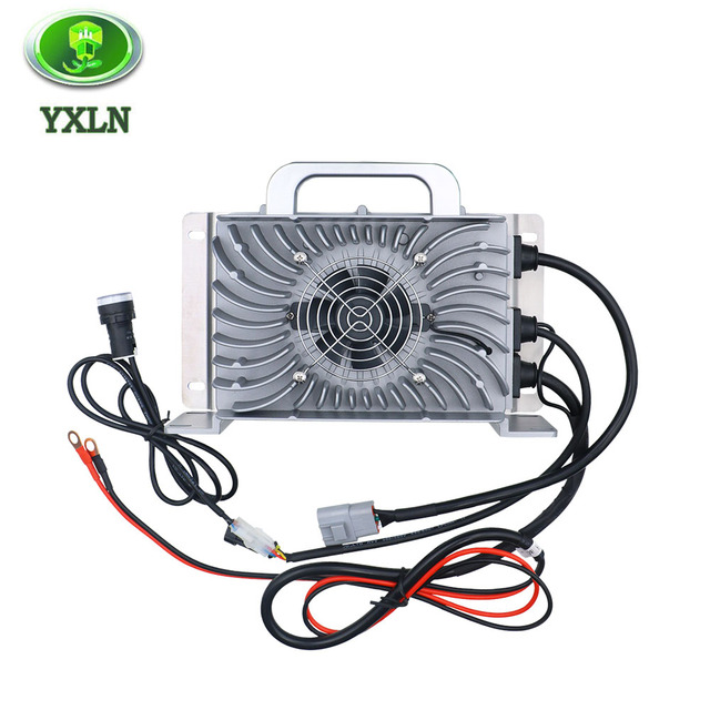 72V 15A Waterproof Onboard Battery Charger 100-240VAC Smart LiFePO4 / Lead Acid Charger for Electric Utility Vehicles