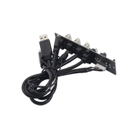 Caja de PC USB 3,0 Cable de Panel frontal 1 a 4 puertos USB 3,0 USB 3,1 Placa de circuito PCB Placa de E/S de audio Expansión de interfaz de placa base